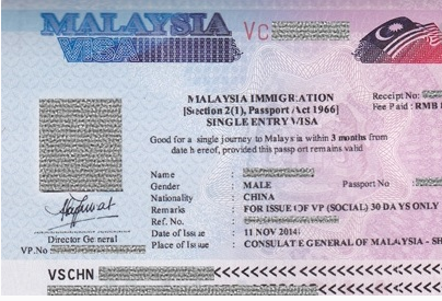申请马来西亚entri签证对照片有要求吗？